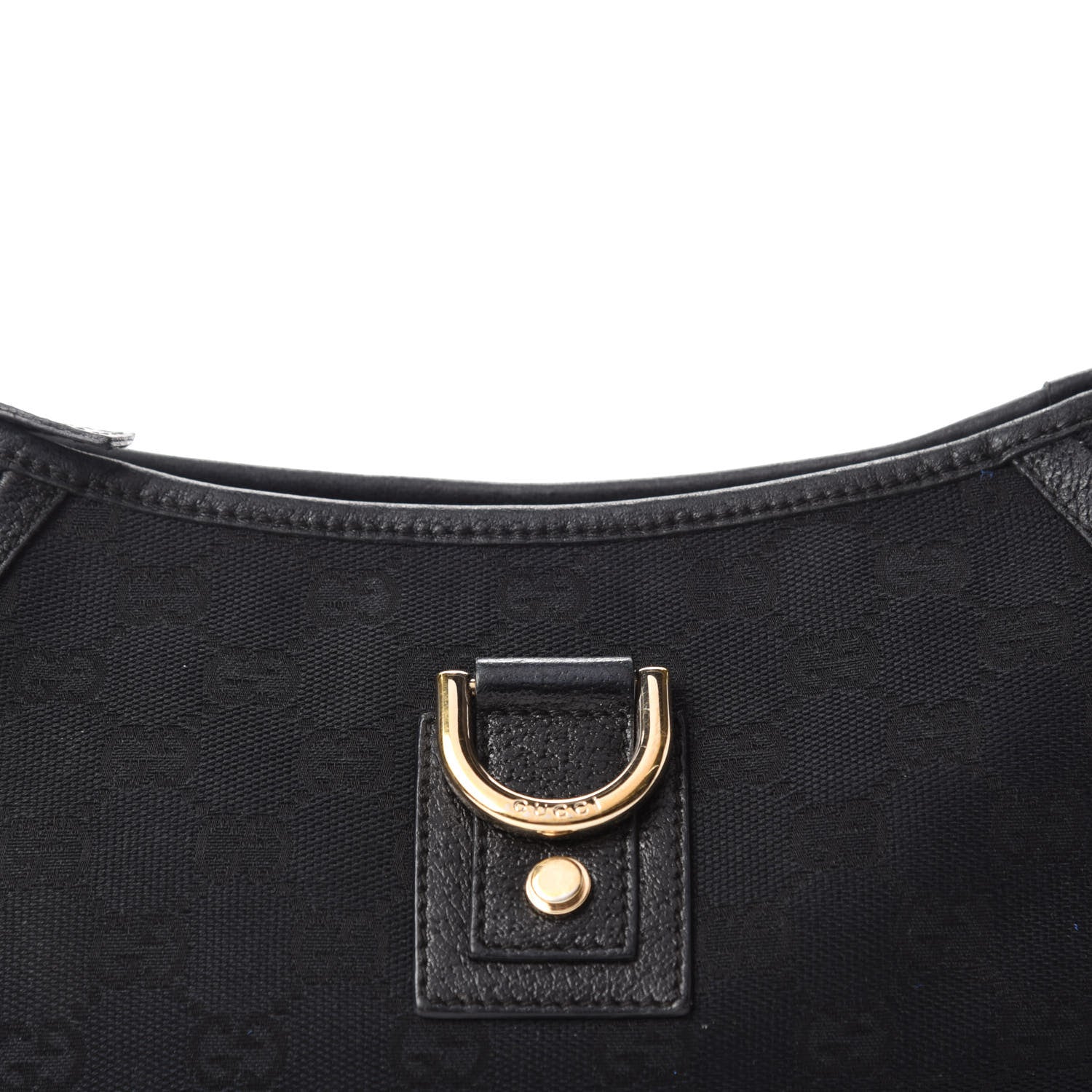 Gucci Monogram D Ring Abbey Pochette Black 10 of 10