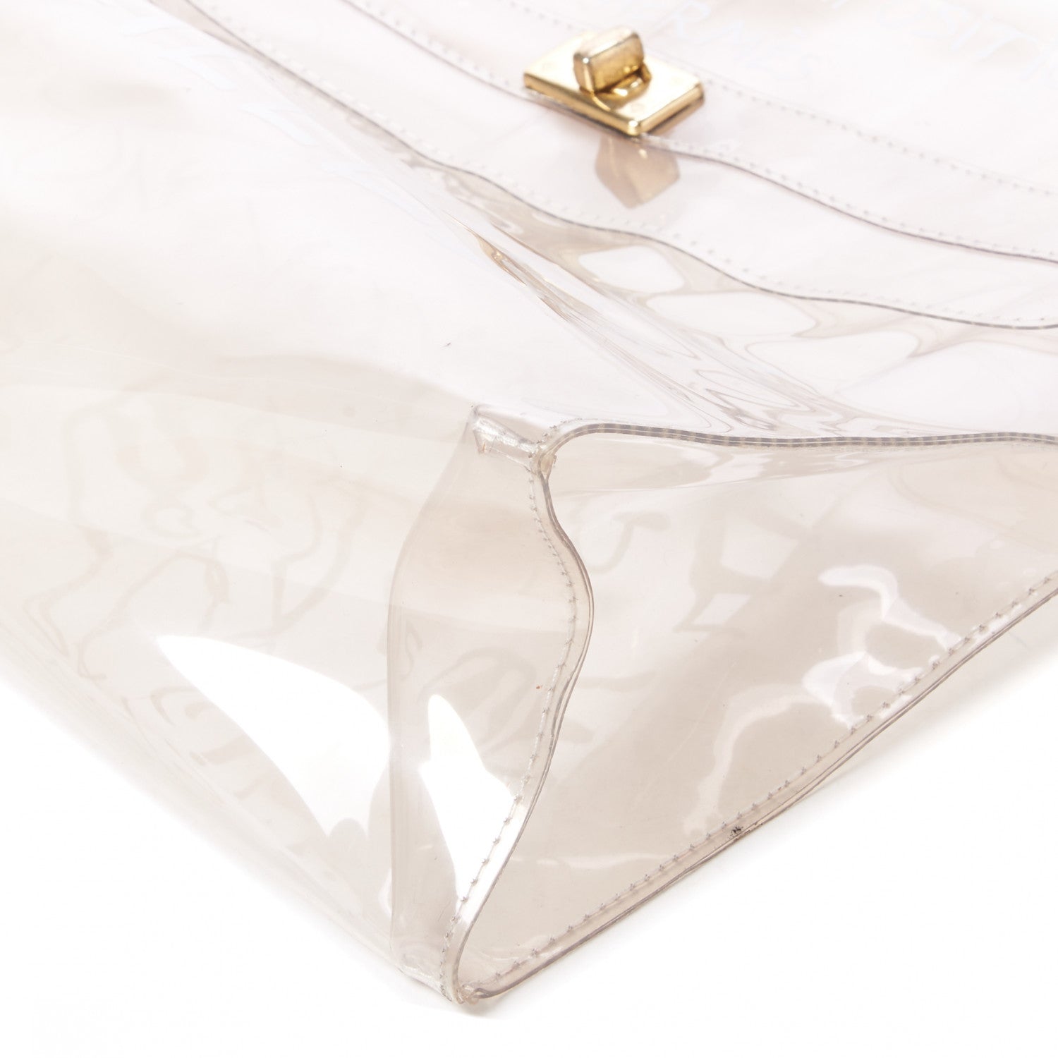Hermes Vinyl Souvenir De L'Exposition Kelly Transparent 4 of 6