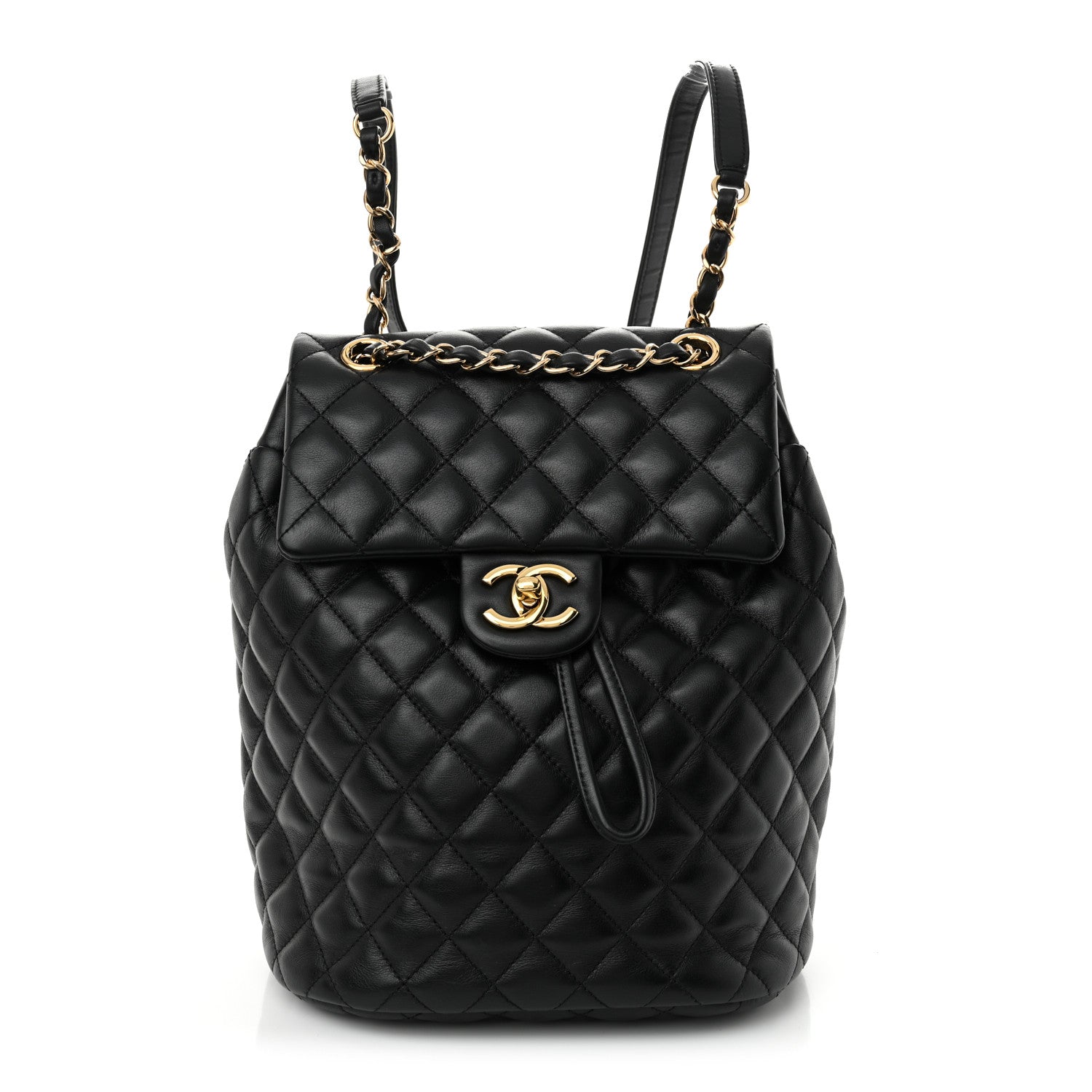 Chanel Calfskin Quilted Small Urban Spirit Backpack Black 1 of 10