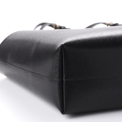 Saint Laurent Calfskin Large Shopping Tote Black 6 of 9