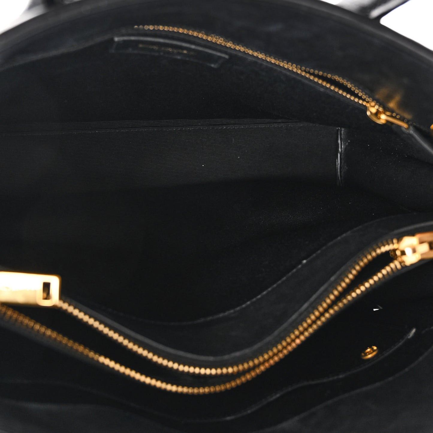 Patent Calfskin Small Sac de Jour Black