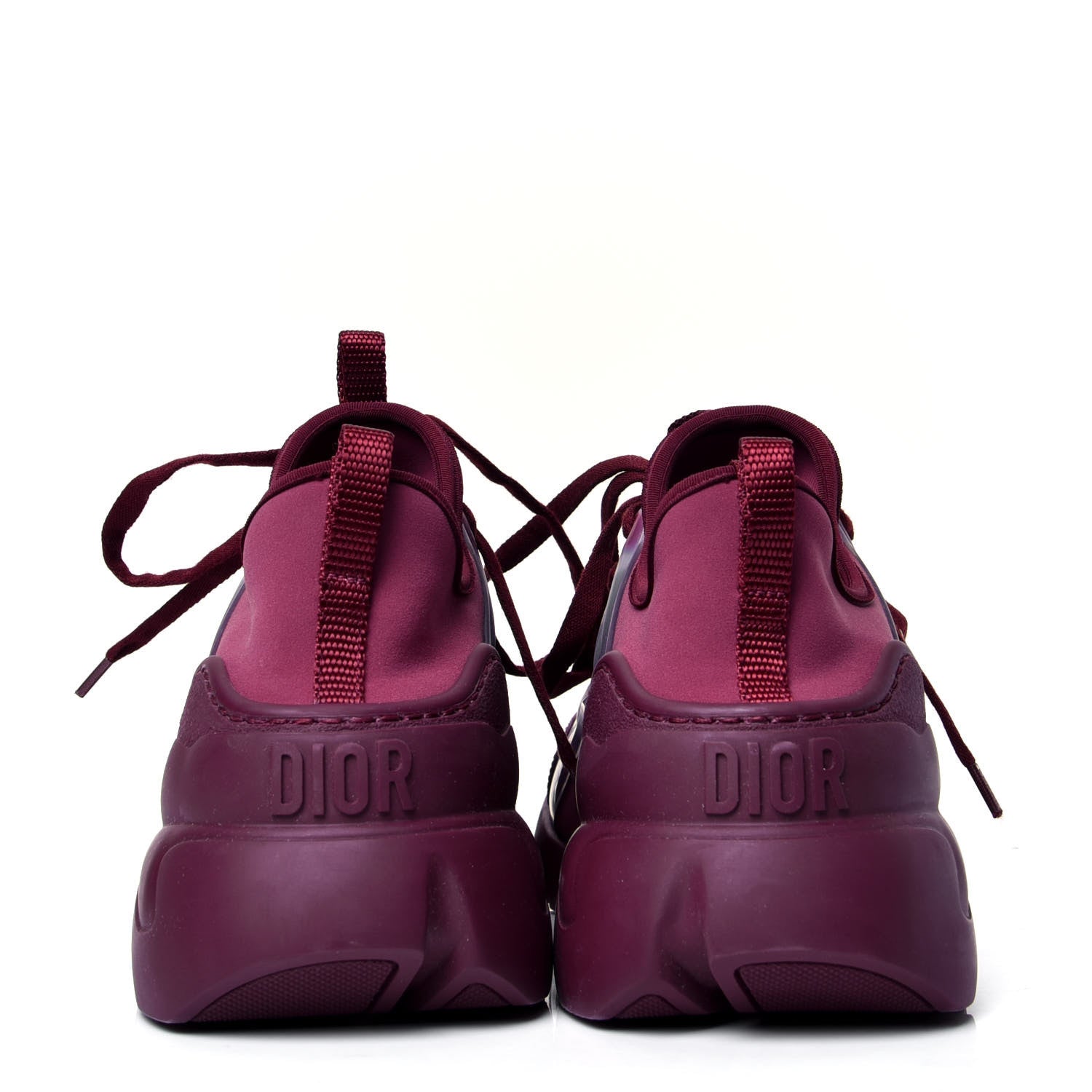 Christian Dior Neoprene Rubber Womens D-Connect Sneakers 38.5 Mallow Rose 4 of 6