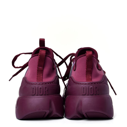 Christian Dior Neoprene Rubber Womens D-Connect Sneakers 38.5 Mallow Rose 4 of 6