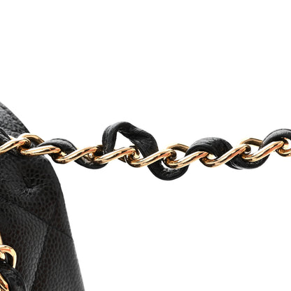 Chanel Caviar Quilted Jumbo Double Flap Black 11 of 11