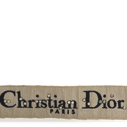 Christian Dior Oblique Studded Shoulder Strap Blue 4 of 7