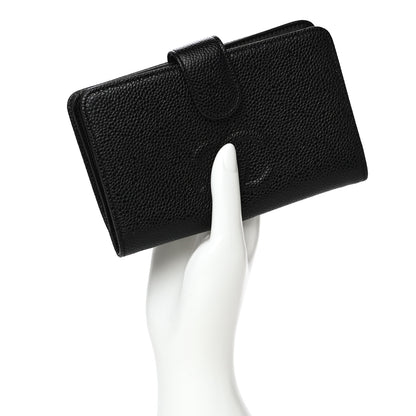Chanel Caviar Timeless CC Zipped Pocket Wallet Black 2 of 11