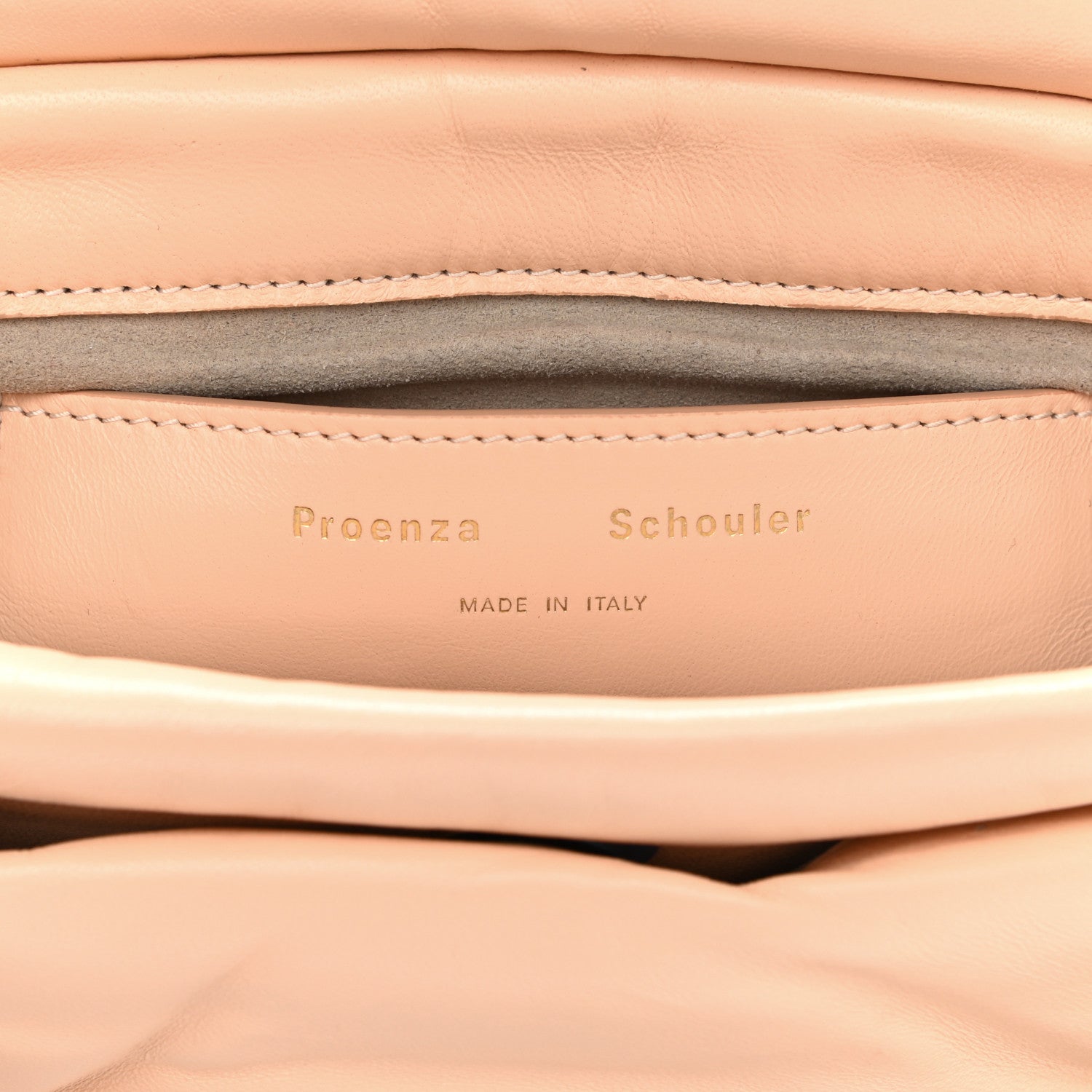 Proenza Schouler Lambskin PS Harris Small Shoulder Bag Peach 6 of 10
