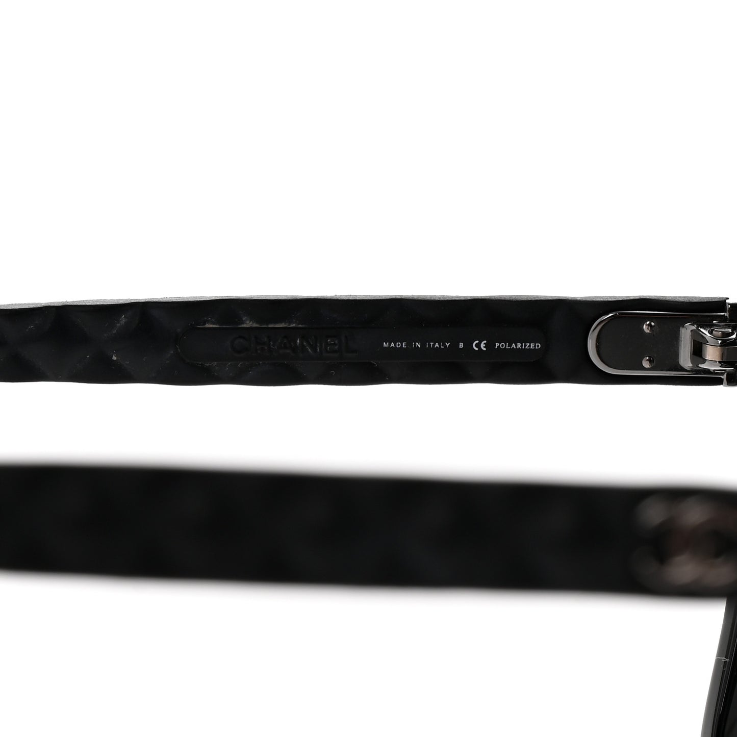 Acetate Quilted Polarized Butterfly CC Sunglasses 5288-Q Black