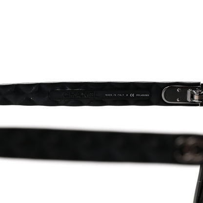 Chanel Acetate Quilted Polarized Butterfly CC Sunglasses 5288-Q Black 6 of 7