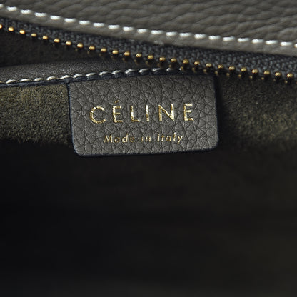 Celine Drummed Calfskin Nano Luggage Stone 6 of 12