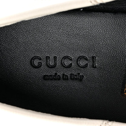 Gucci Lambskin Womens Brixton Horsebit Loafers 37 Mystic White 7 of 13