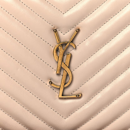 Saint Laurent Calfskin Matelasse Monogram Lou Camera Bag Washed Light Pink 8 of 11