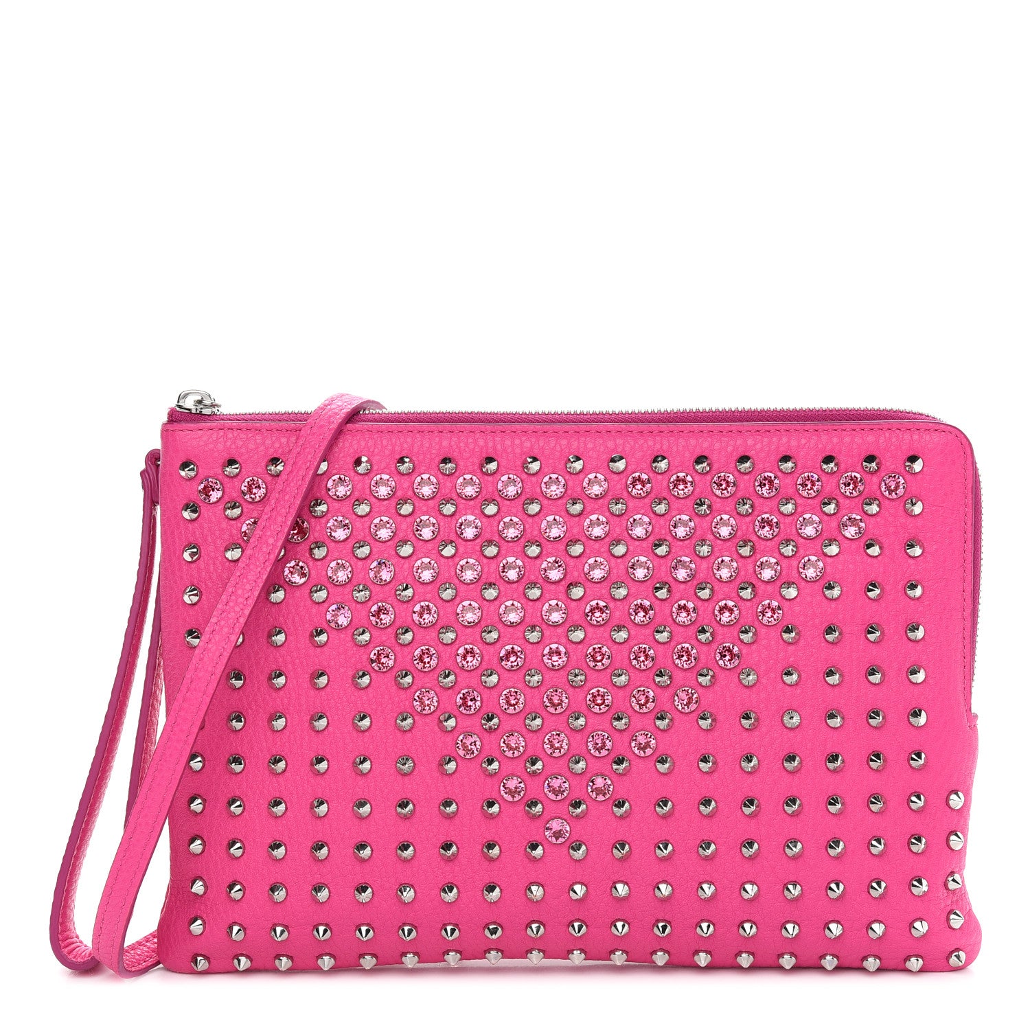 MCM Crystal Studded Crossbody Pink 1 of 11