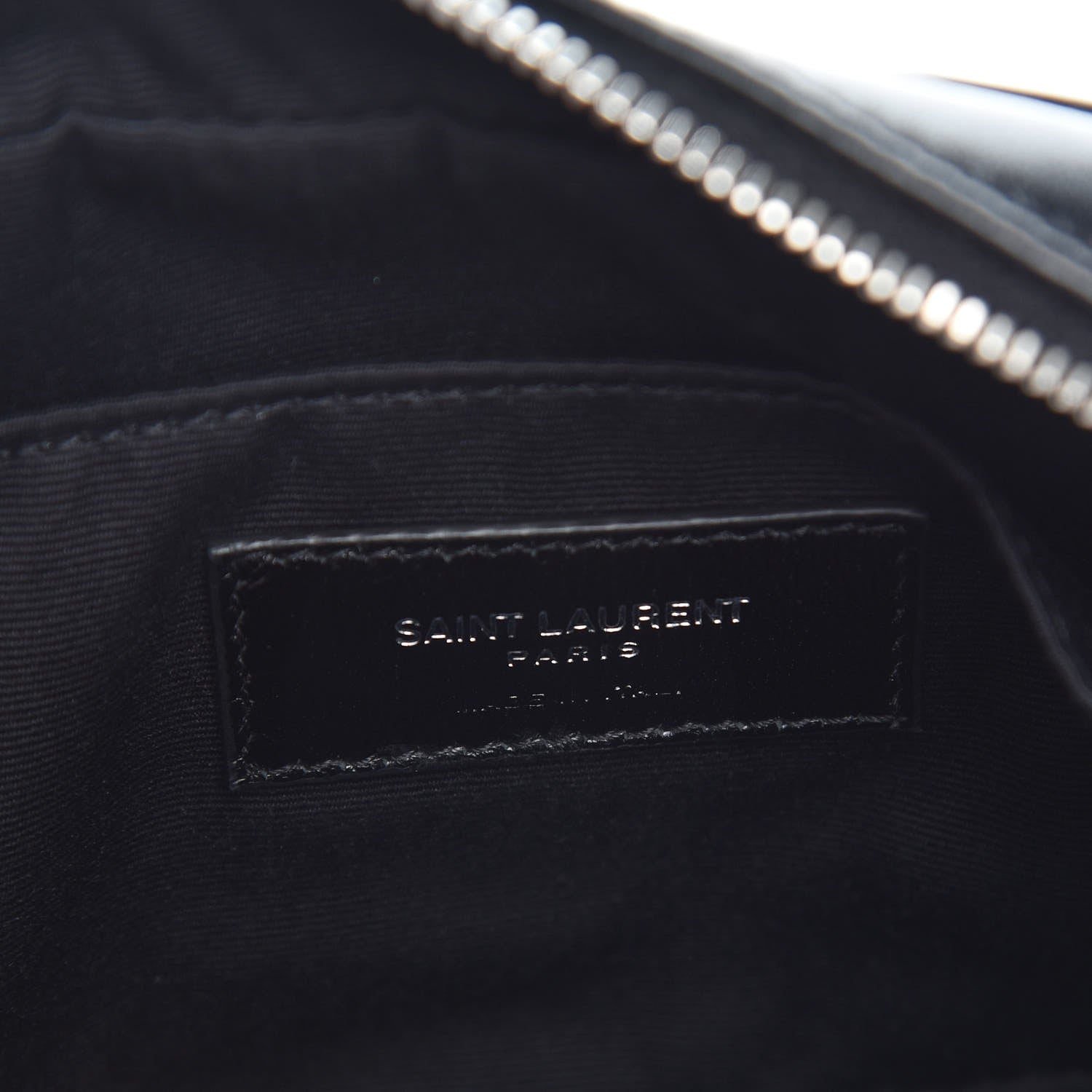 Saint Laurent Calfskin Matelasse Studded Monogram Lou Belt Bag Black 6 of 7