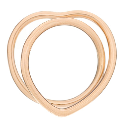 Hermes 18K Rose Gold MM Vertige Coeur Ring 51 5.75 1 of 5