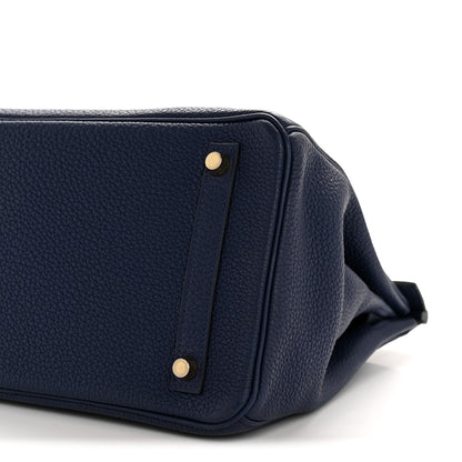 Hermes Togo Birkin 30 Bleu Encre 10 of 15