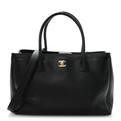 Chanel Calfskin Cerf Executive Shopper Tote Black 1 of 11