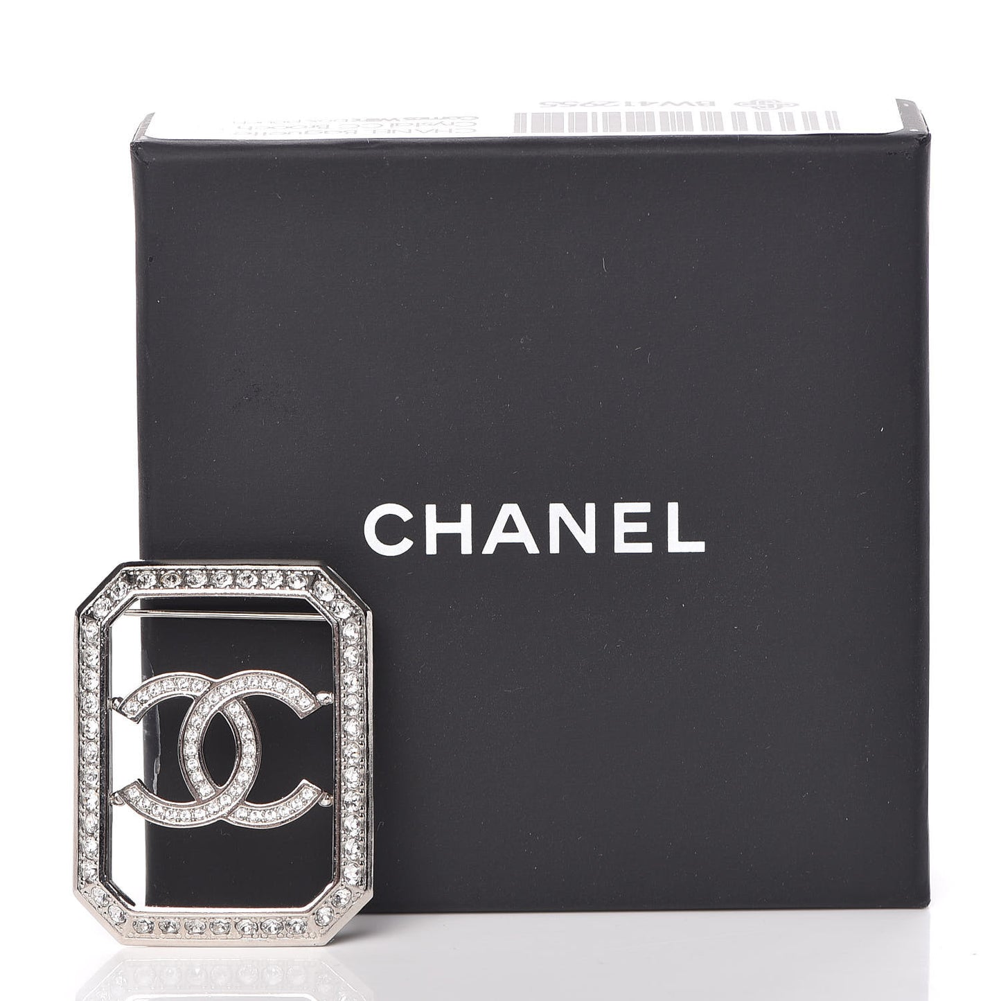 Crystal CC Brooch Silver