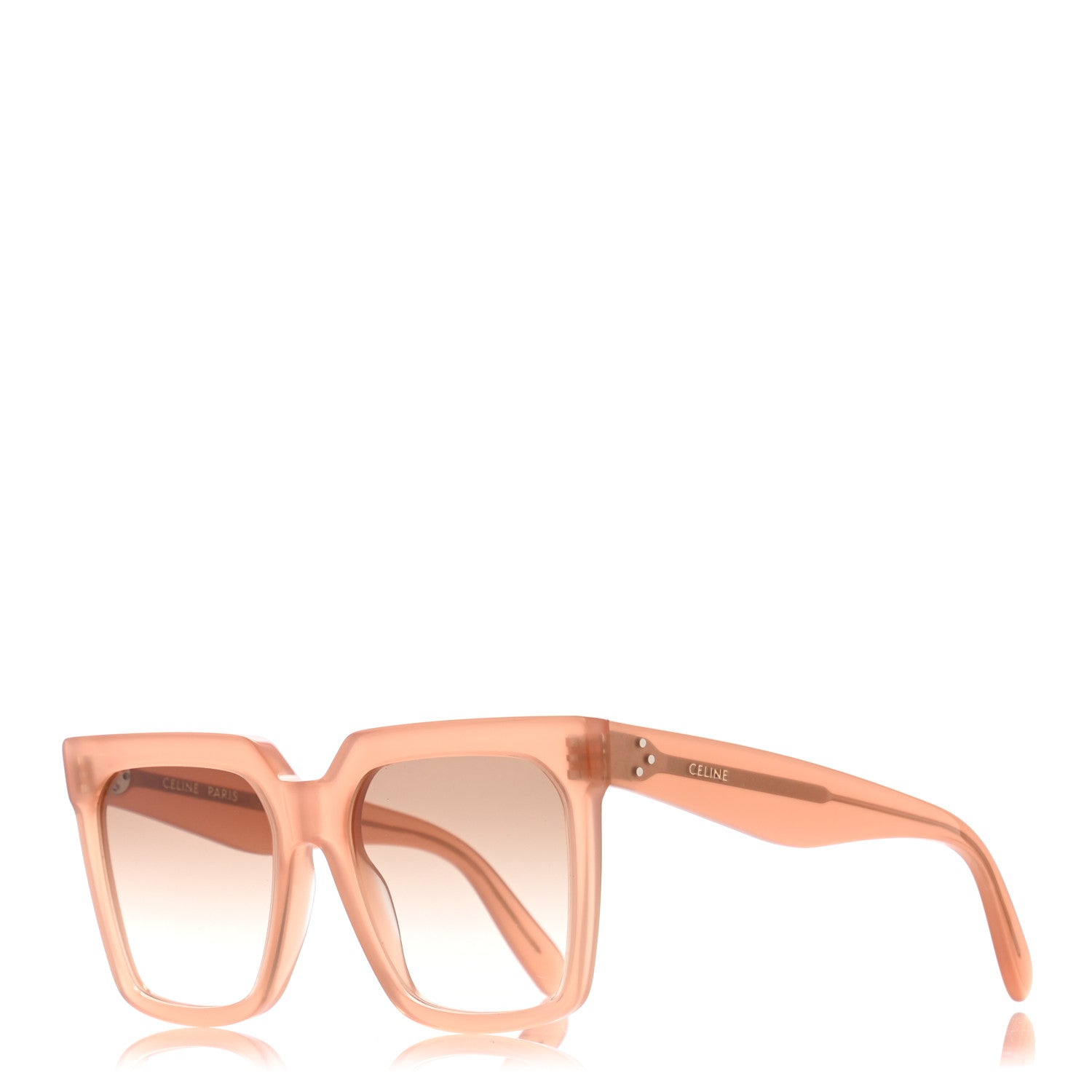 Celine Acetate Polarized Oversized Sunglasses CL4055IN Milky Antique Pink 1 of 7
