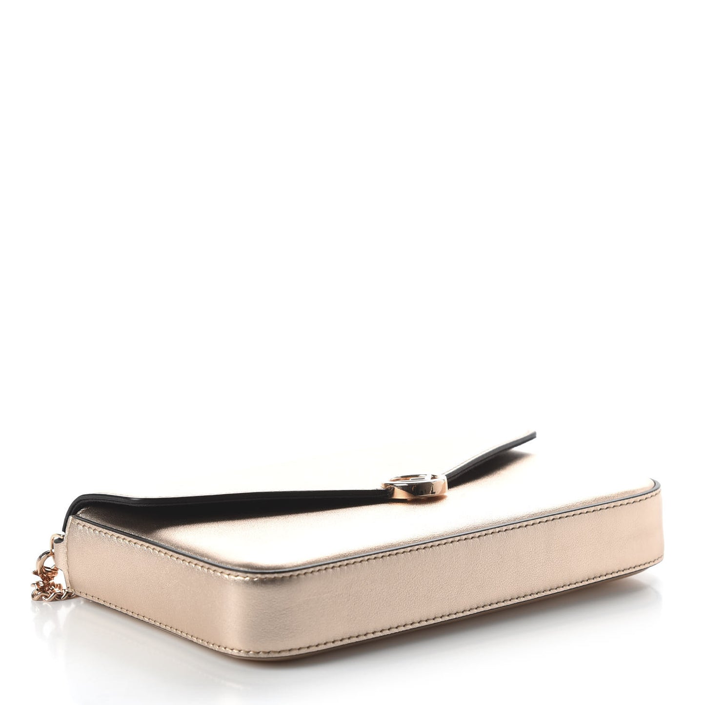 Vitello Laminato F is Fendi Envelope Wallet on Chain Rame