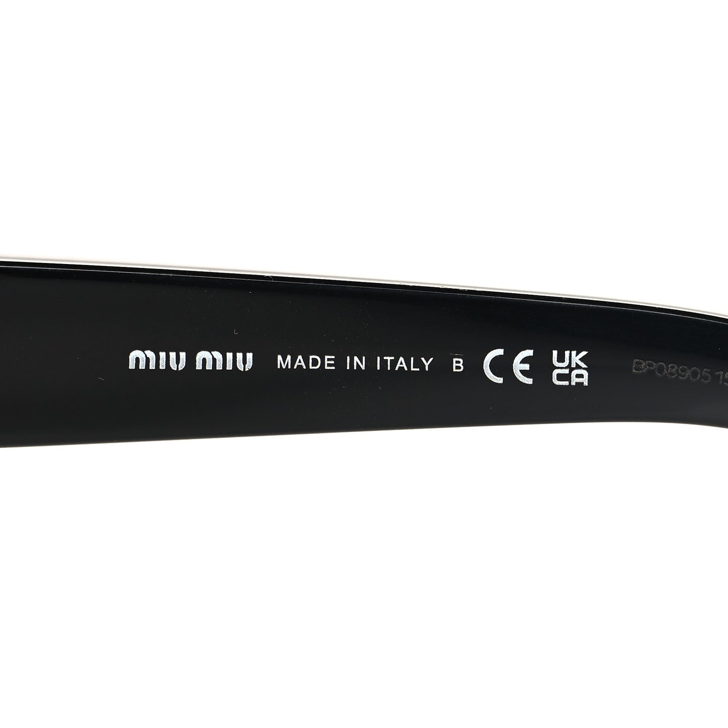 Acetate Oval Sunglasses SMU14Z Black
