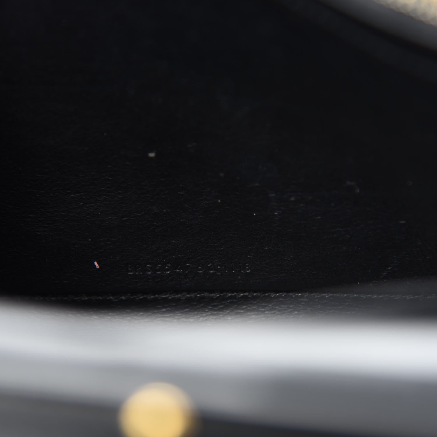 Saint Laurent Smooth Calfskin Monogram Sulpice Chain Wallet Black 9 of 11