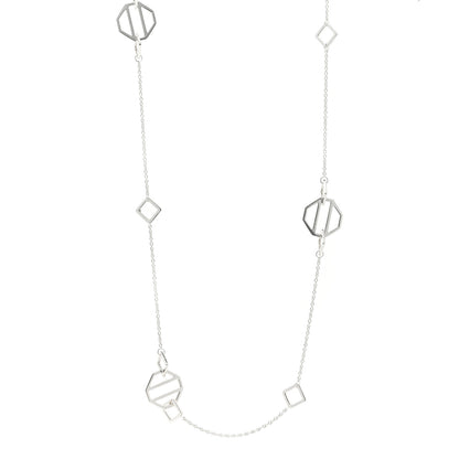 Tiffany Sterling Silver Paloma Picasso Zellige Station Necklace 1 of 4