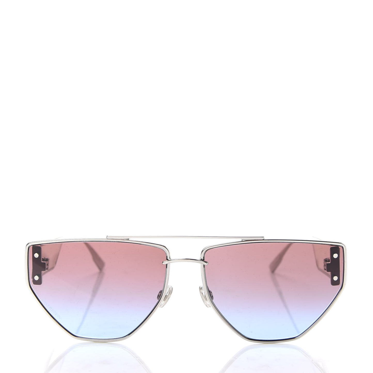 Clan 2 Aviator Sunglasses Pink Silver
