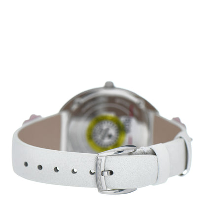 Fendi Stainless Steel Calfskin 34mm Momento Flower Quartz Watch 3 of 5