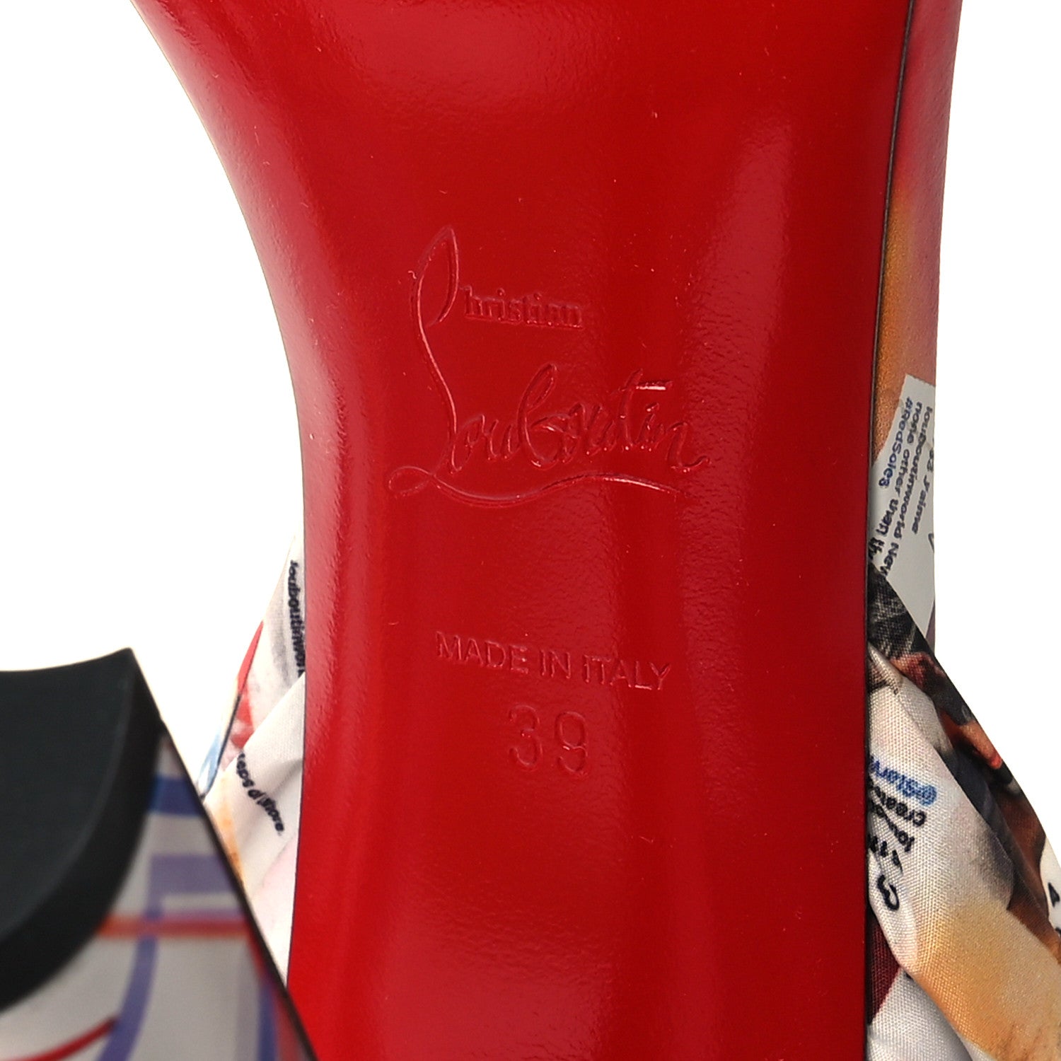 Christian Louboutin Silk Crosse Du Desert 100 Sandals 39 Multicolor 6 of 8
