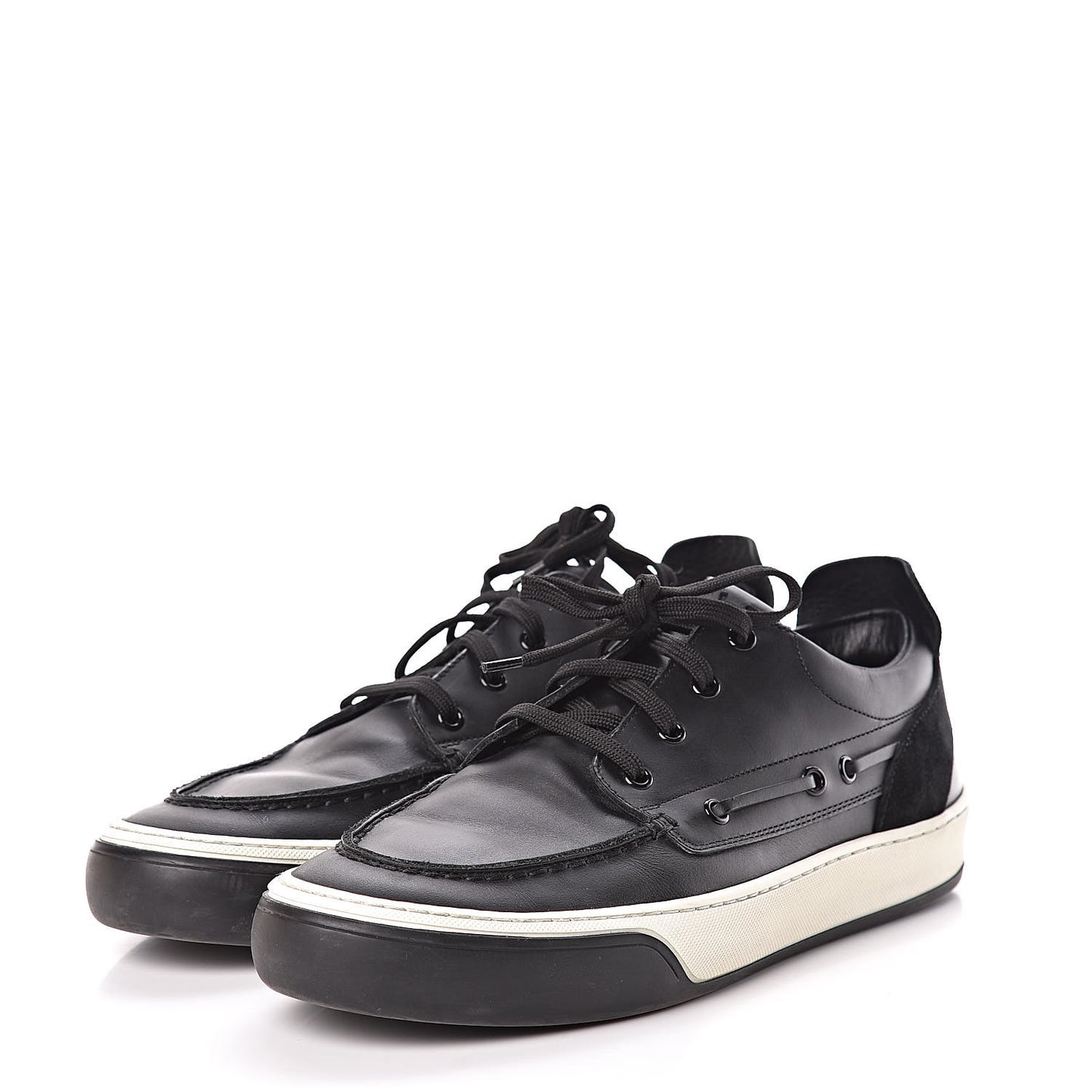 Calfskin Sneakers 8 Black