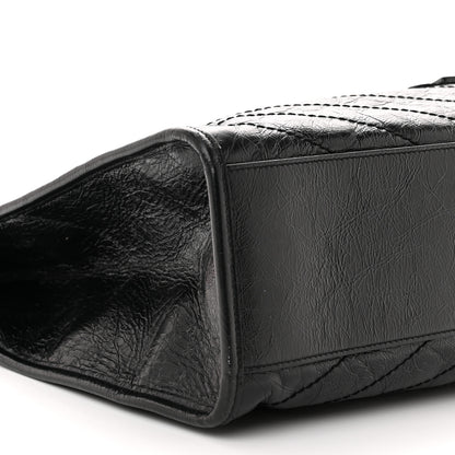 Saint Laurent Crinkled Calfskin Matelasse Monogram Niki Shoulder Bag Black 9 of 12
