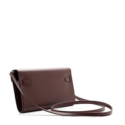 Hermes Epsom Kelly Wallet To Go Bordeaux 3 of 11