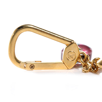 Louis Vuitton Leopard Heart Bag Charm Key Holder Rouge Fauviste 3 of 3
