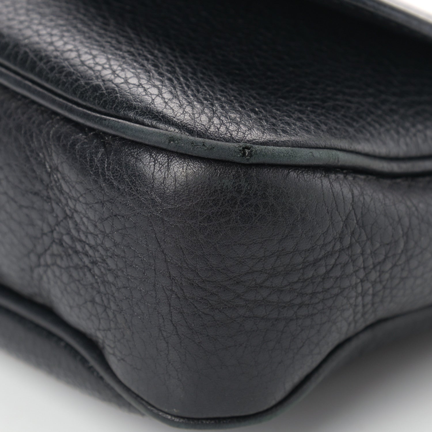 Gucci Pebbled Calfskin Medium Soho Flap Crossbody Black 12 of 15