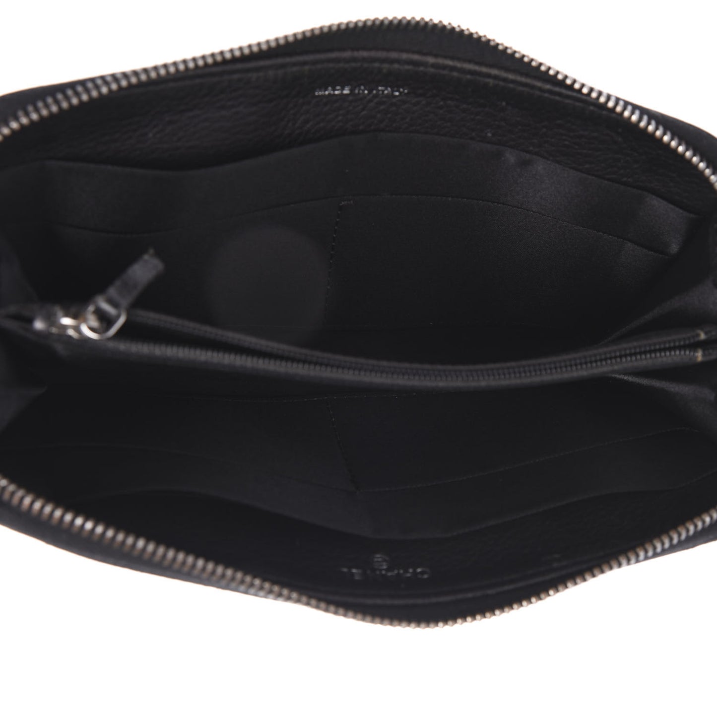 Calfskin Large Timeless Zip Around Wallet Black