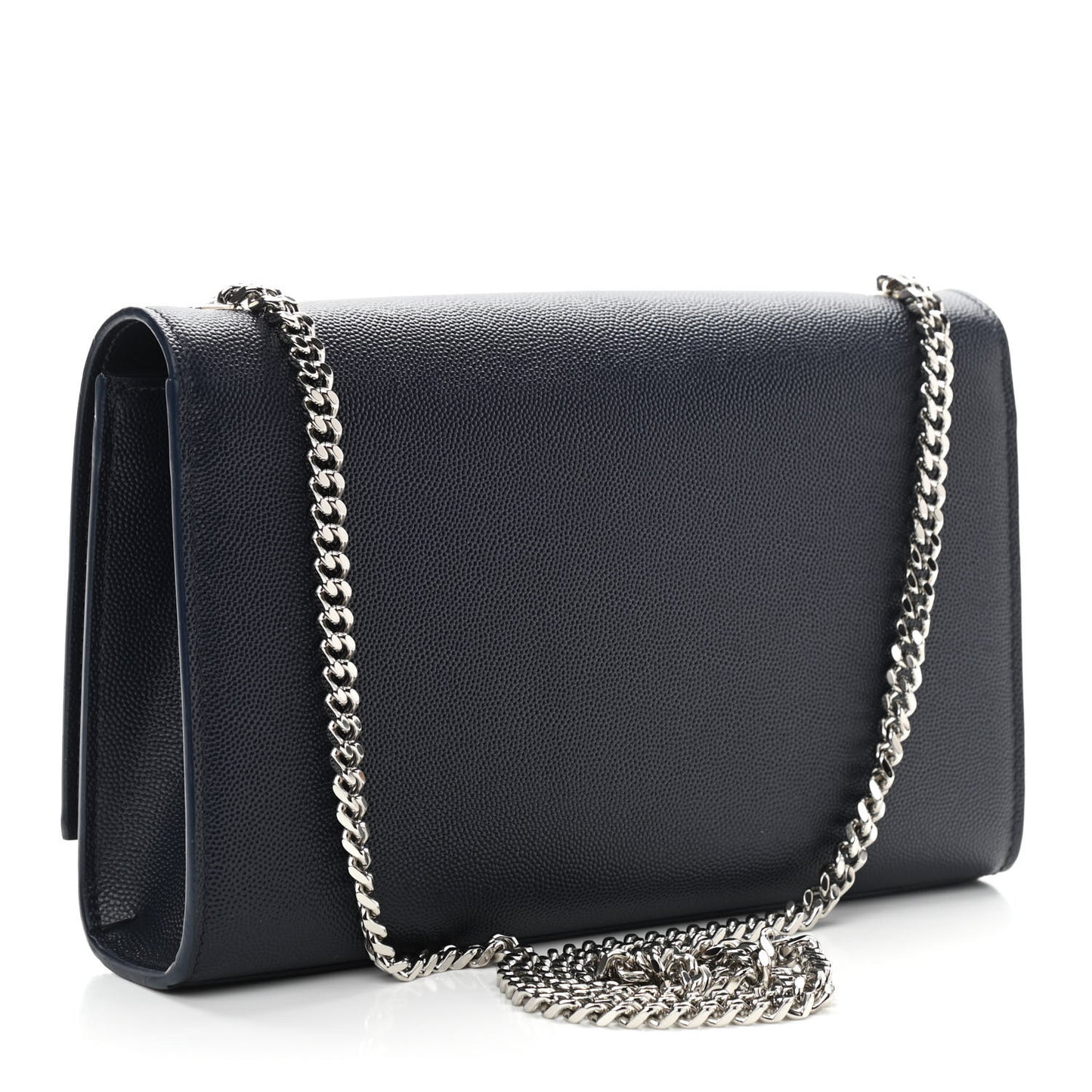 Grain De Poudre Medium Classic Monogram Kate Satchel Deep Marine