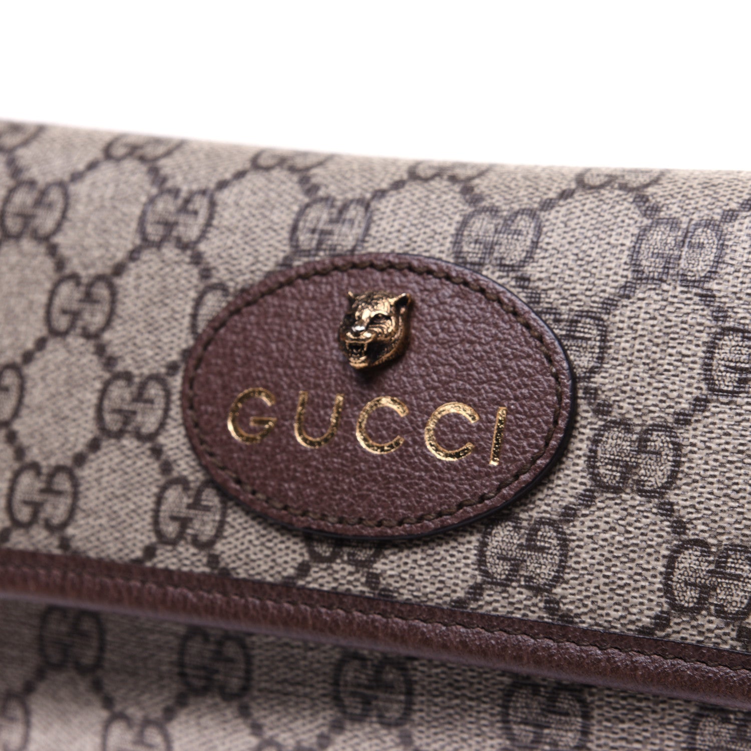 Gucci GG Supreme Monogram Neo Vintage Web Belt Bag Brown 11 of 12