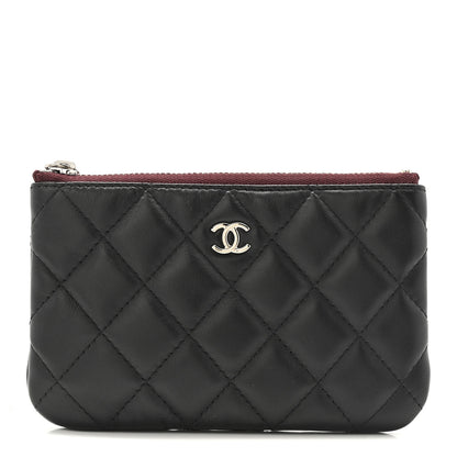Chanel Lambskin Quilted Small Cosmetic Case Black 1 of 10