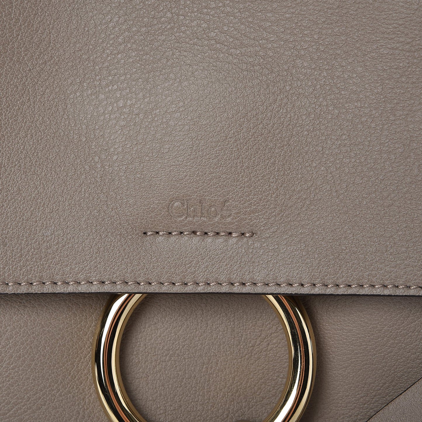 Calfskin Small Faye Day Shoulder Bag Motty Grey