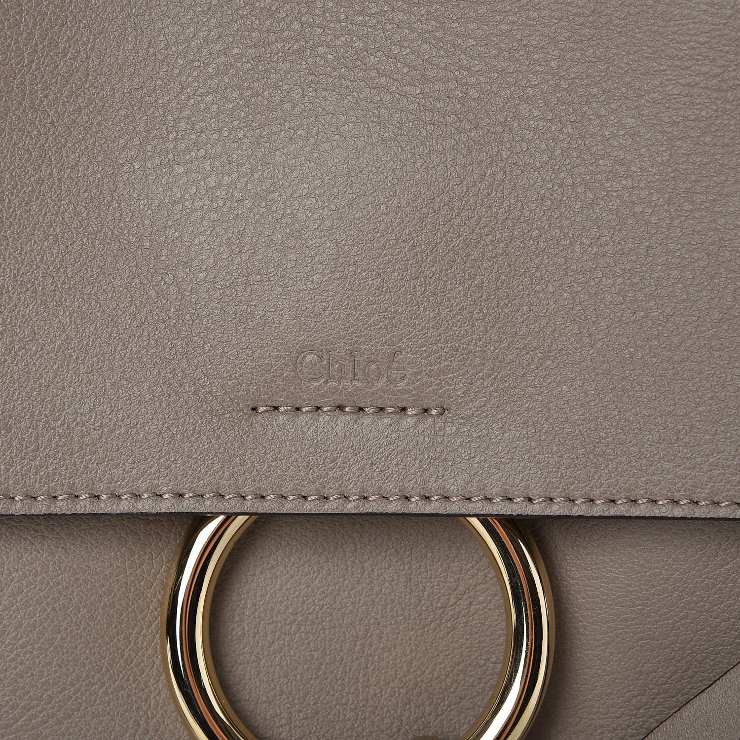 Chloe Calfskin Small Faye Day Shoulder Bag Motty Grey 7 of 8