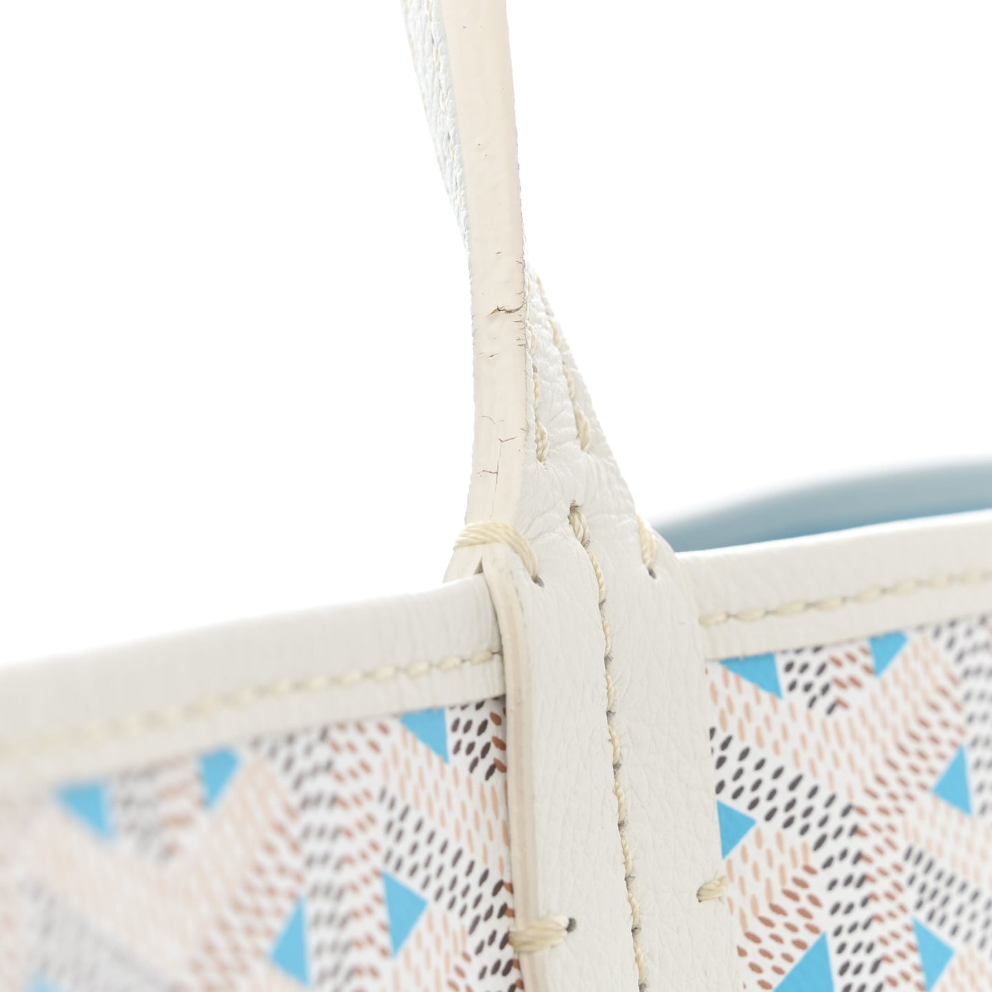 Goyardine Saint Louis Claire Voie GM White Opaline