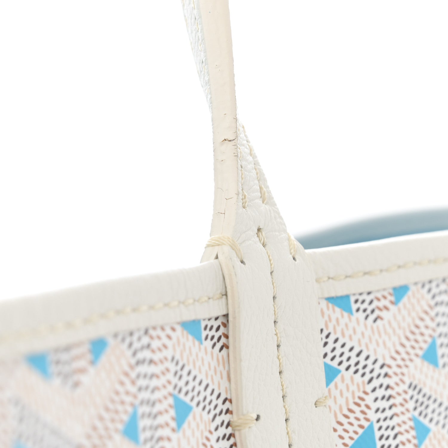 Goyard Goyardine Saint Louis Claire Voie GM White Opaline 13 of 13