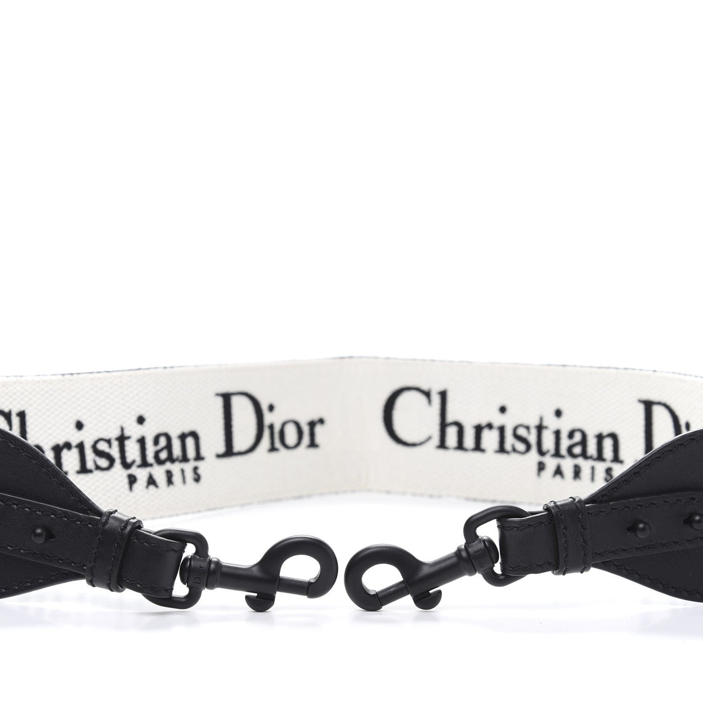Canvas Embroidered Shoulder Strap Black Ultramatte