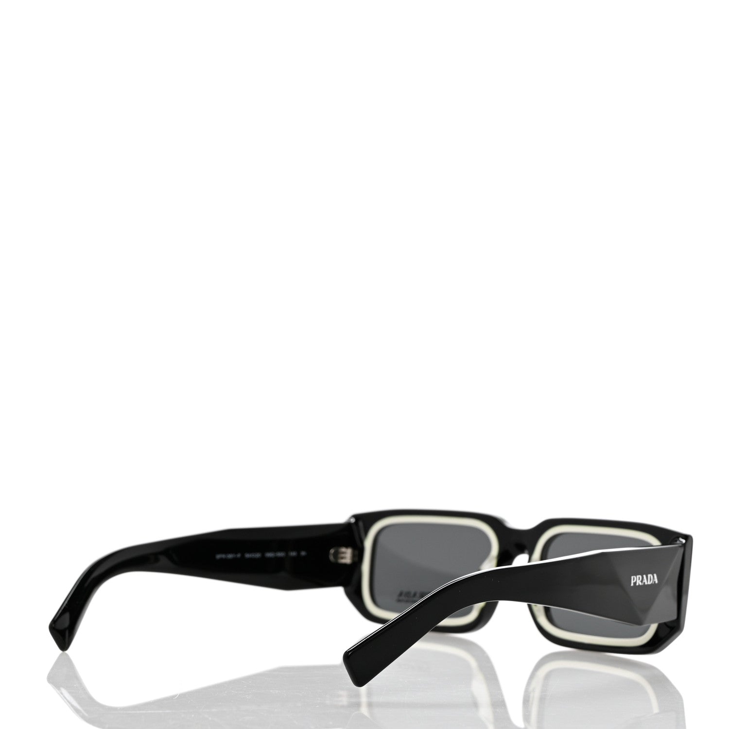 Prada Acetate Symbole Sunglasses SPR 06Y Black 4 of 8