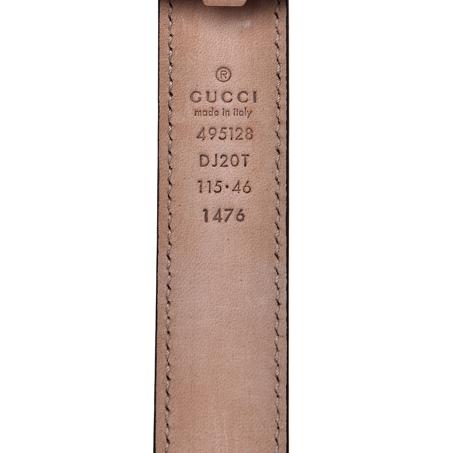 Gucci Calfskin Framed Double G Belt 115 46 Black 4 of 6