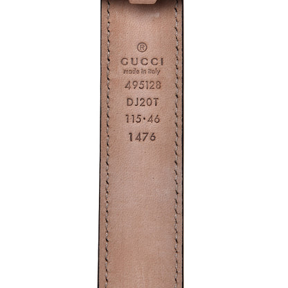 Gucci Calfskin Framed Double G Belt 115 46 Black 4 of 6
