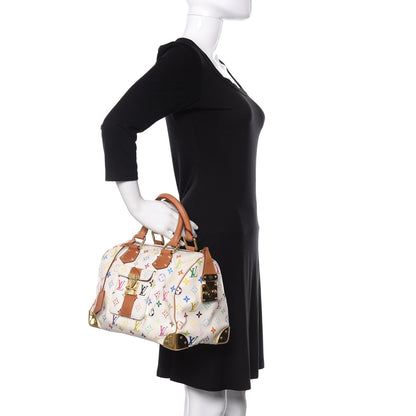 Louis Vuitton Monogram Multicolor Speedy 30 White 2 of 11