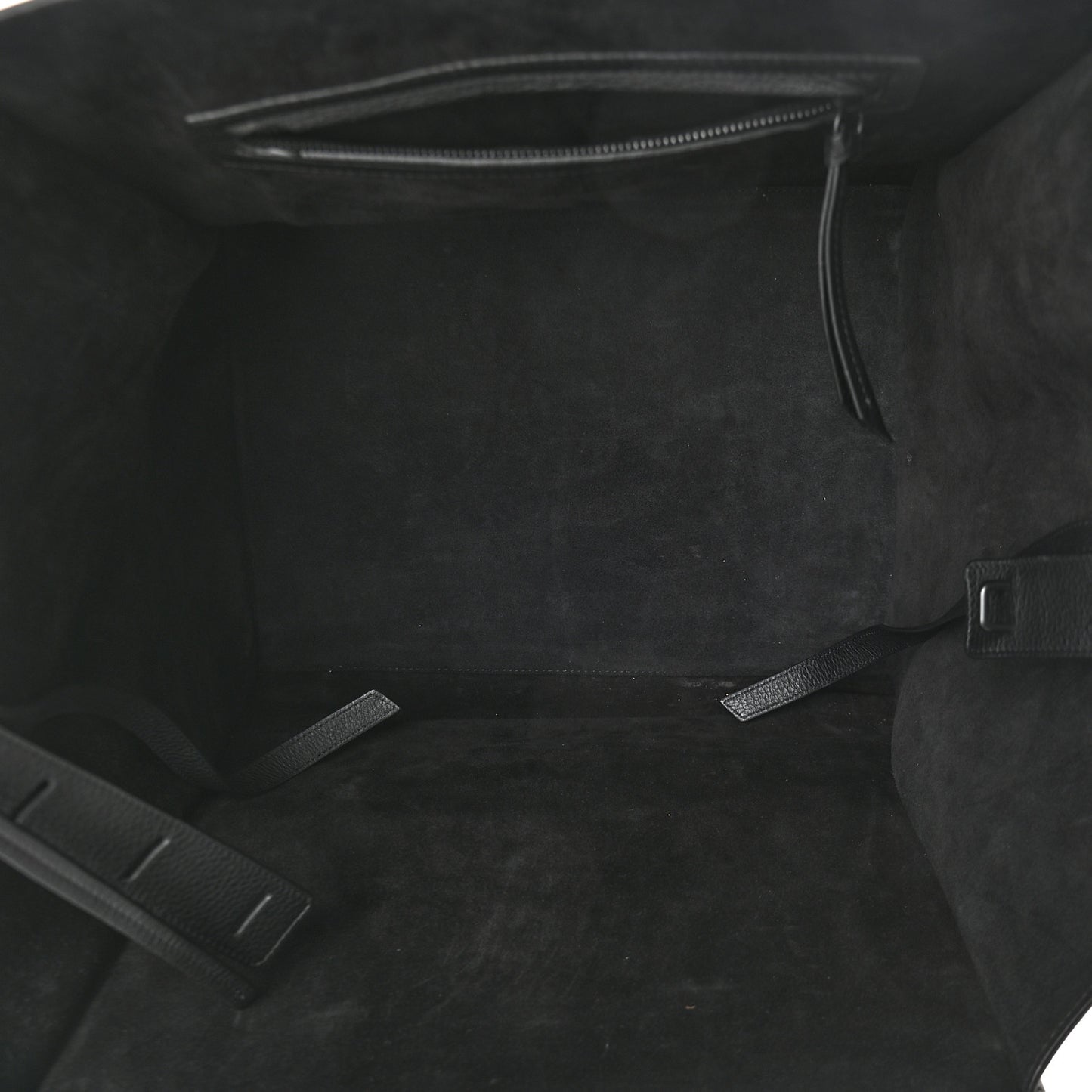 Supple Calfskin Large Phantom Luggage Black