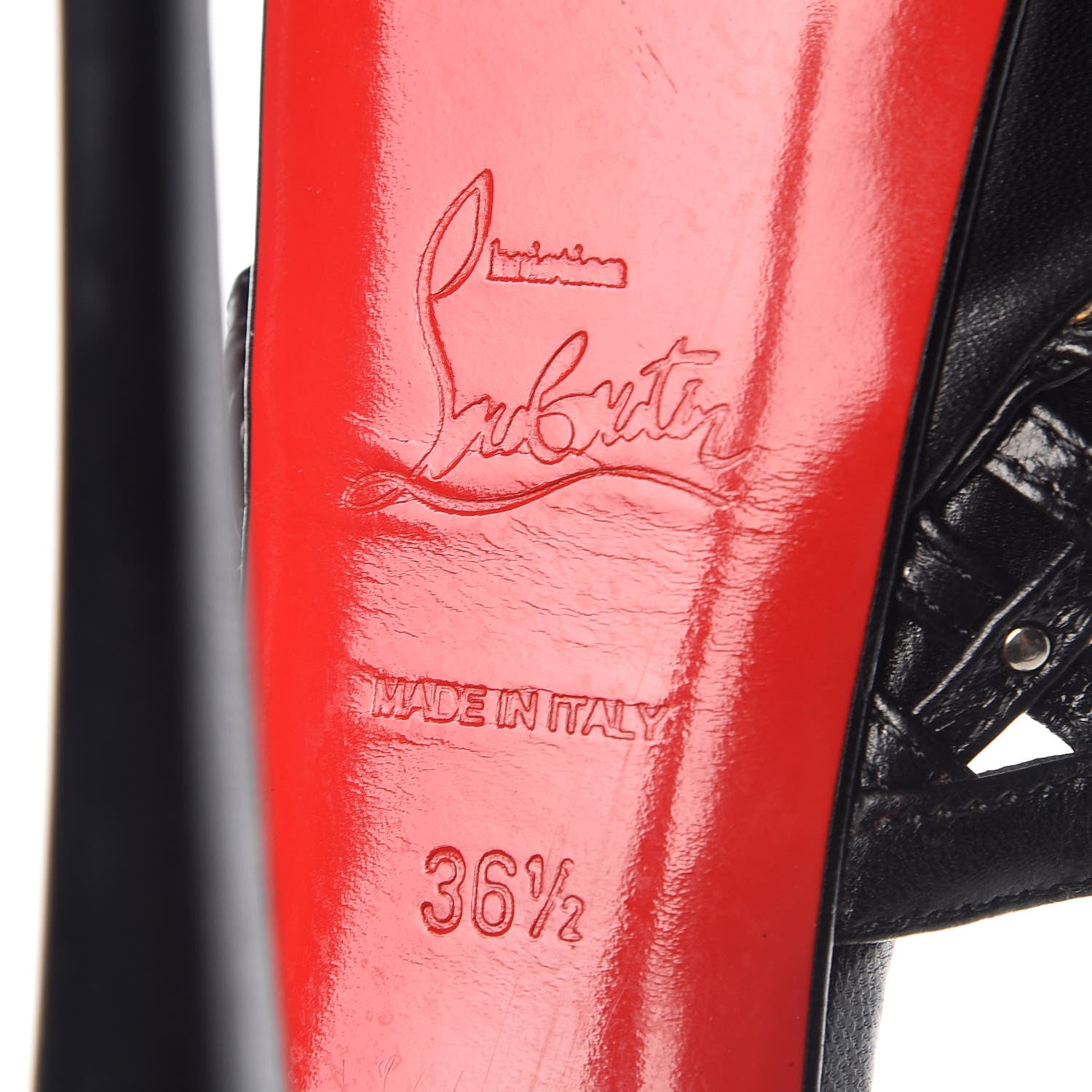Christian Louboutin Kid Mrs 150 Pumps 36.5 Black 9 of 12